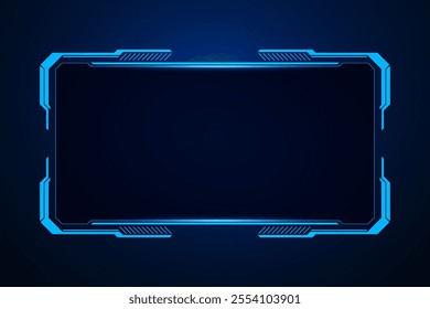 Sci fi futuristic user interface, HUD template frame design, Technology abstract background	
