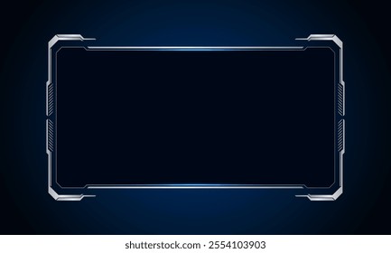 Sci fi futuristic user interface, HUD template frame design, Technology abstract background	
