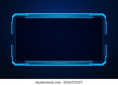 Sci fi futuristic user interface, HUD template frame design, Technology abstract background	
