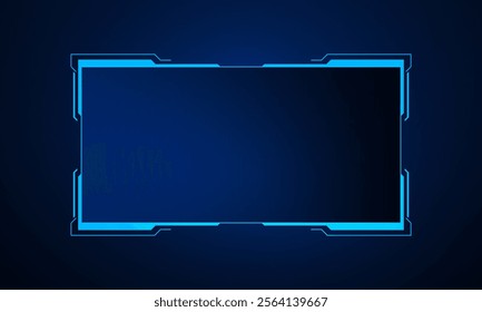 Sci fi futuristic user interface, HUD template frame design, Technology abstract background	
