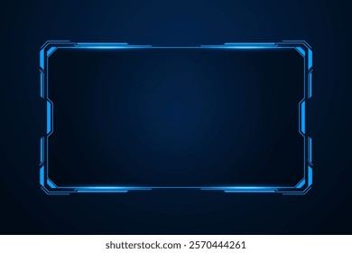 Sci fi futuristic user interface, HUD template frame design, Technology abstract background	
