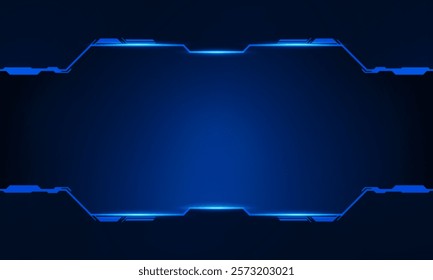 Sci fi futuristic user interface, HUD template frame design, Technology abstract background	
