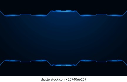 Sci fi futuristic user interface, HUD template frame design, Technology abstract background	
