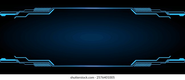 Sci fi futuristic user interface, HUD template frame design, Technology abstract background