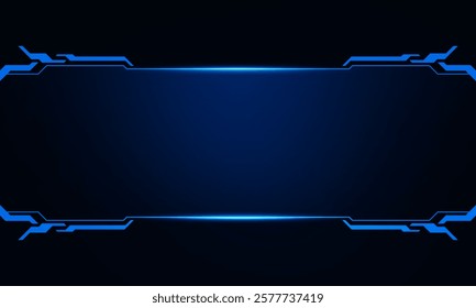 Sci fi futuristic user interface, HUD template frame design, Technology abstract background	
