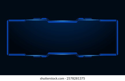 Sci fi futuristic user interface, HUD template frame design, Technology abstract background	
