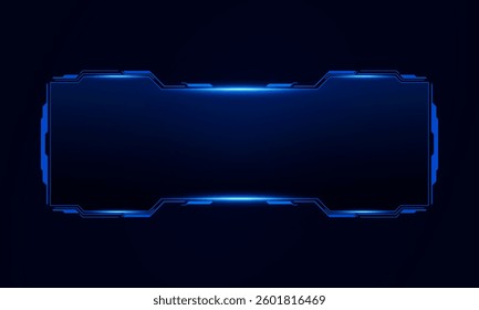 Sci fi futuristic user interface, HUD template frame design, Technology abstract background	
