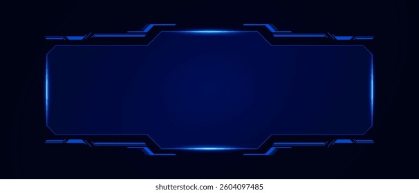 Sci fi futuristic user interface, HUD template frame design, Technology abstract background	
