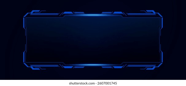 Sci fi futuristic user interface, HUD template frame design, Technology abstract background	
