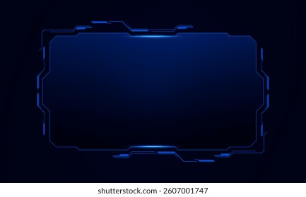 Sci fi futuristic user interface, HUD template frame design, Technology abstract background	
