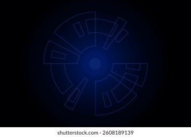 Sci fi futuristic user interface, HUD, Technology abstract background , Vector illustration.	
