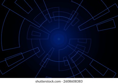 Sci fi futuristic user interface, HUD, Technology abstract background , Vector illustration.	
