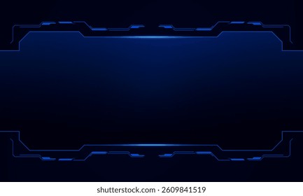 Sci fi futuristic user interface, HUD template frame design, Technology abstract background	
