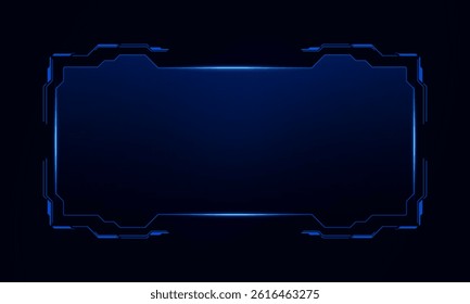 Sci fi futuristic user interface, HUD template frame design, Technology abstract background	
