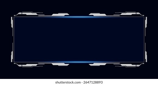 Sci fi futuristic user interface, HUD template frame design, Technology abstract background	
