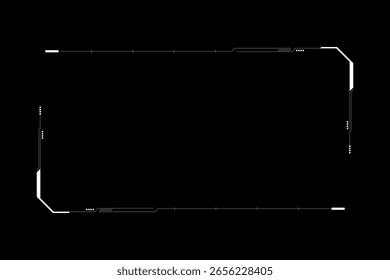Sci fi futuristic user interface, HUD template frame design, Technology abstract background	