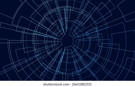 Sci fi futuristic user interface, HUD, Technology abstract background , Vector illustration.	
