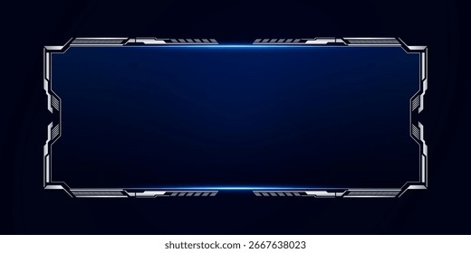 Sci fi futuristic user interface, HUD template frame design, Technology abstract background