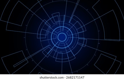 Sci fi futuristic user interface, HUD, Technology abstract background , Vector illustration