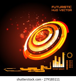 Sci fi Futuristic user interface, infographics, HUD, technology vector background