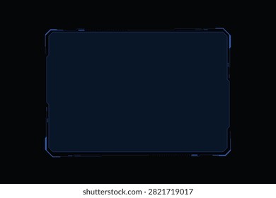 Sci fi futuristic user interface, HUD template frame design, Technology abstract background	
