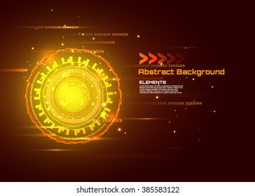 Sci fi futuristic user interface. hi-tech computer digital technology concept, Vector illustration.