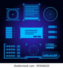 Sci Fi Futuristic User Interface. Vector Illustration.