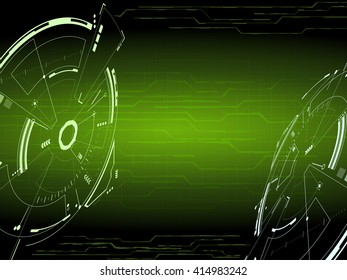 Sci fi futuristic user interface. Vector illustration.