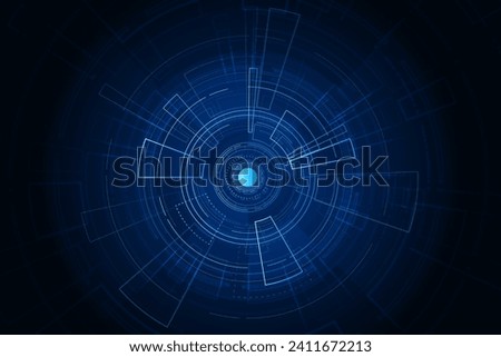 Sci fi futuristic user interface, HUD, Technology abstract background , Vector illustration.