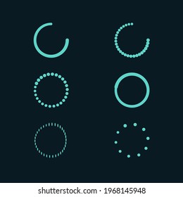 Sci Fi Hud Futuristic Frames Circles Set Hi-Tech UI For Business And Healthcare Applications Web  Mobile Vector Design