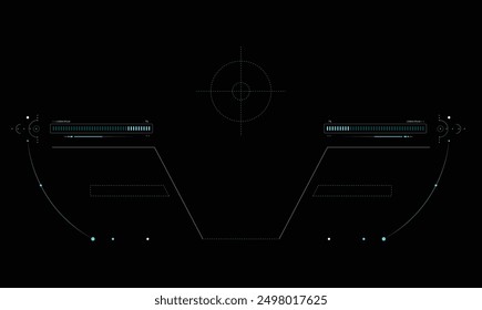 Sci fi HUD Interface templet design