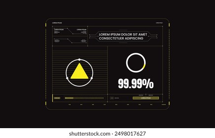 Sci fi HUD Interface templet design