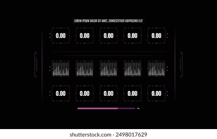 Sci fi HUD Interface templet design