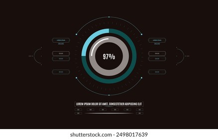 Sci fi HUD Interface templet design