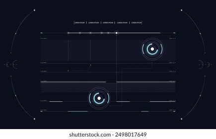 Sci fi HUD Interface templet design