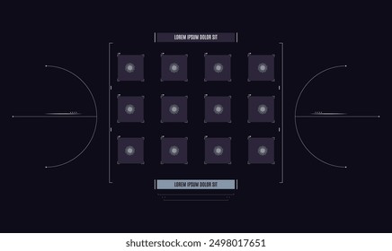 Sci fi HUD Interface templet design