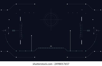 Sci fi HUD Interface templet design