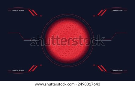 Sci fi HUD Interface templet design