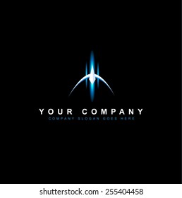 Sci Fi Logo Design Vector. Creative Futuristic Logo. Space Logo.