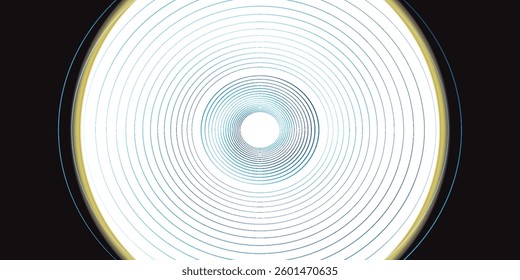 Sci Fi modern. Futuristic smoke. Neon color geometric circle on a bright background. Round mystical portal.