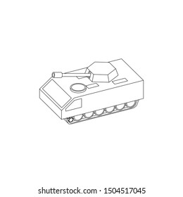 Sci Fi Tank Isolated Images