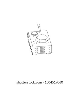 Sci Fi Tank Isolated Images