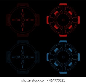 Sci fi target vector pack
