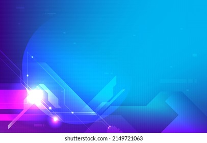 Fondo de cuadrícula azul futurista de la tecnología de ciencia ficción