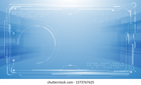 sci fi tech futuristic frame background design concept innovation eps 10 vector