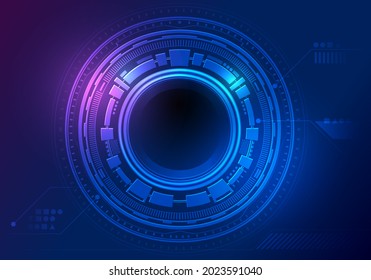 Sci fi Technology Digital Network art background.circuit futuristic concept, vector illustration
