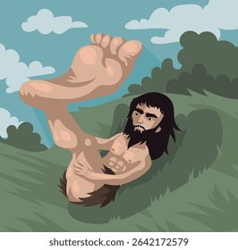 sciapod mythology creature with one giant foot