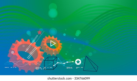 Science Abstract Banner - Illustration