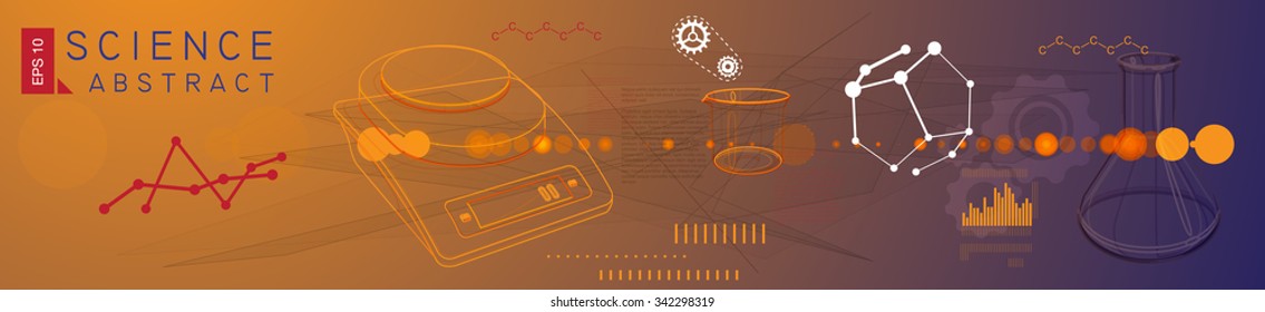 Science Abstract Banner - Illustration
