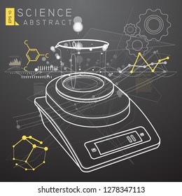 Science Abstract - Illustration as EPS 10 File
